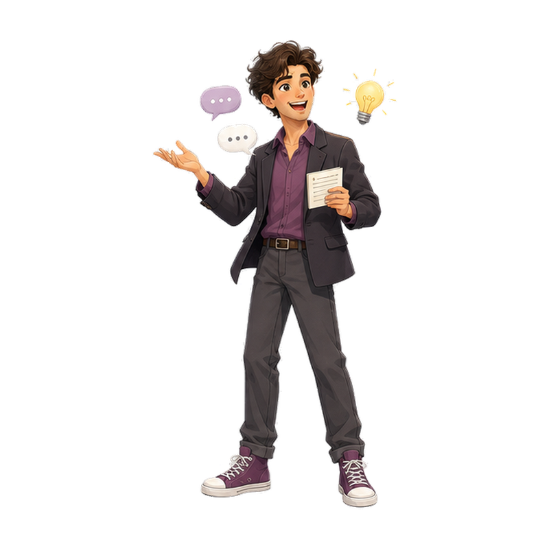 ENTP MBTI personality type illustration for The Debater