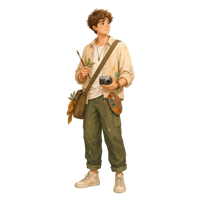 ISFP MBTI personality type illustration for The Adventurer