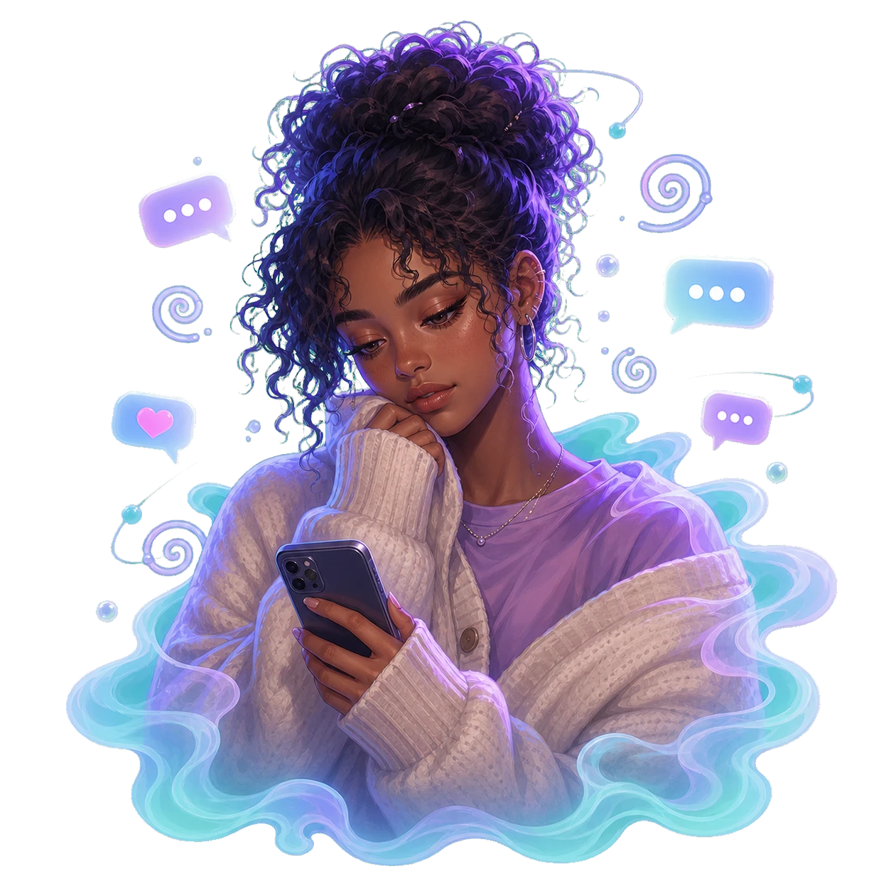 Quietly Spiraling result illustration